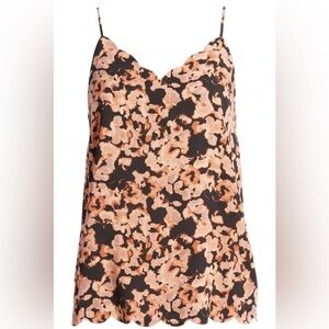 NWT! Halogen Black Tan Blot Camo Scallop Tank - Size Medium 💿